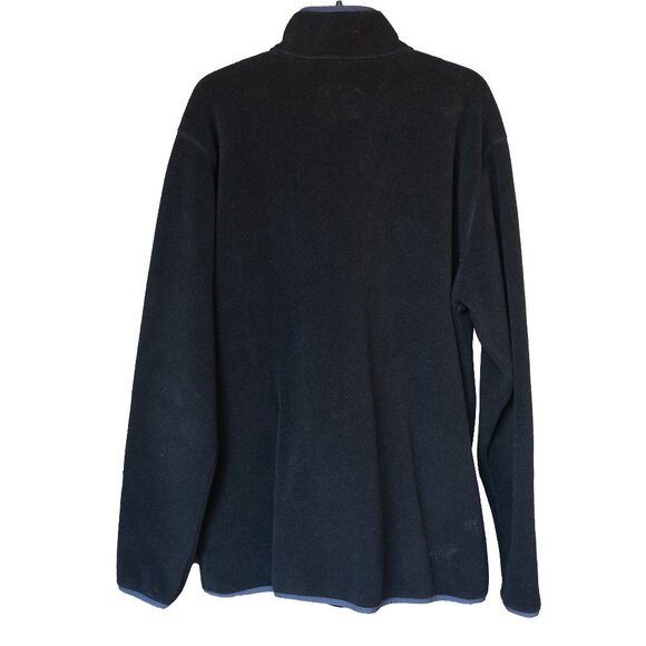 Burton Fleece Sweater Jacket Black Minimal Masculine Winter Snap Button Retool - Picture 2 of 9